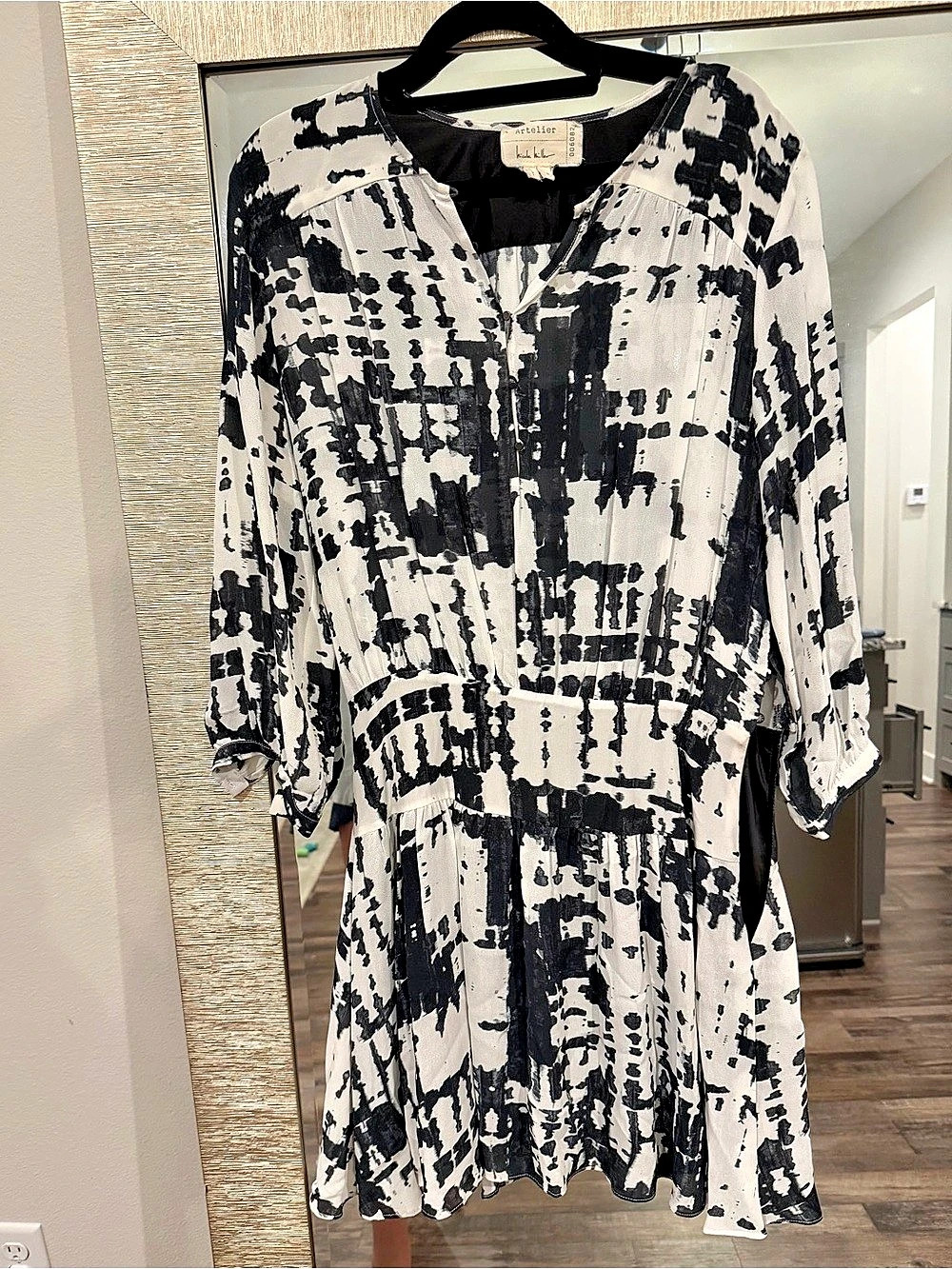 Nicole Miller Atelier Nicole Miller dress Abstract Mini Dress in Black & White